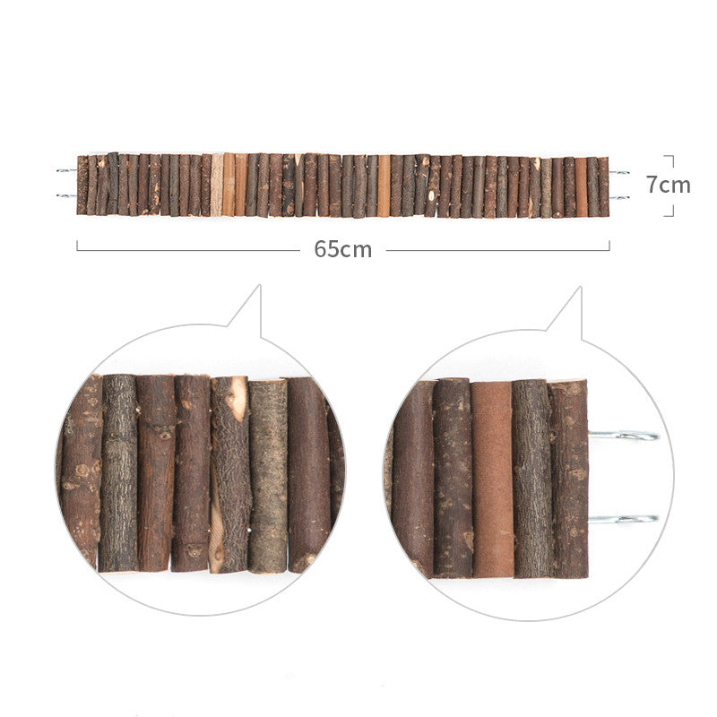 Flexible Wooden Hamster Bridge Toy