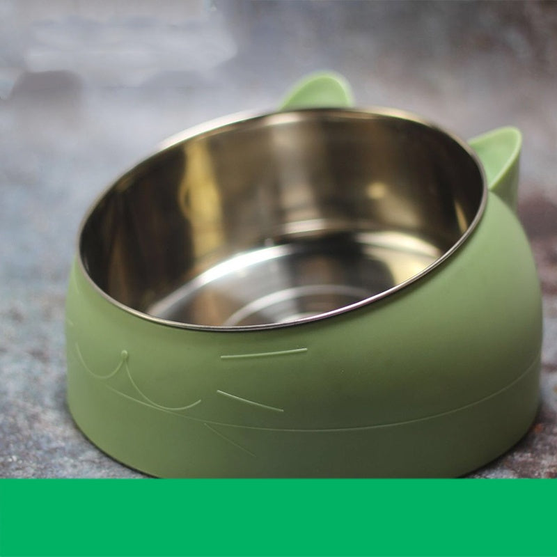 Cat Head Pet Food & Water Bowl for Cats and Dogs
