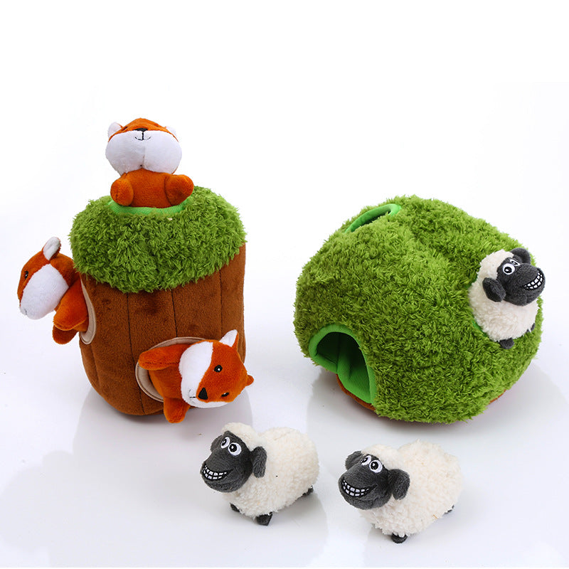 Peekaboo Grinding Interactive Tree Hole Pet Toy