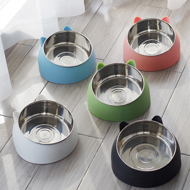 Cat Head Pet Food & Water Bowl for Cats and Dogs