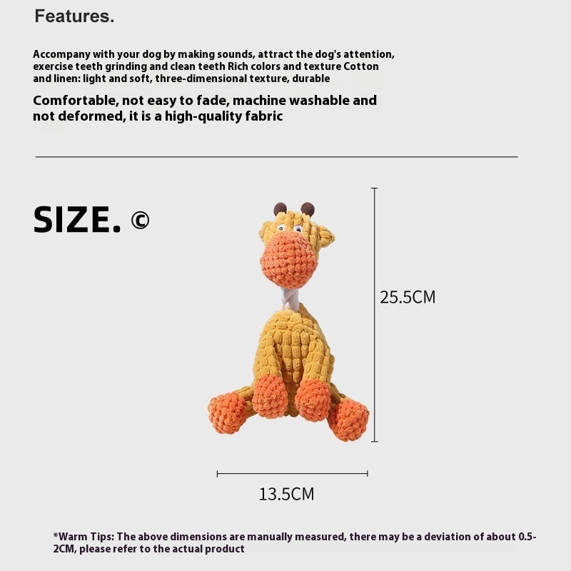 Plush Squeaky Bite Toy